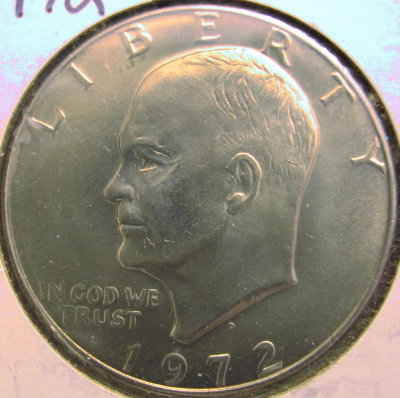 Eisenhower Dollar 1972-D Obverse
